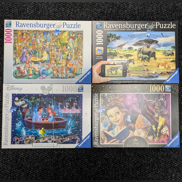 Ravensburger Other - 4 Ravensburger Puzzle Bundle 1000 Pieces